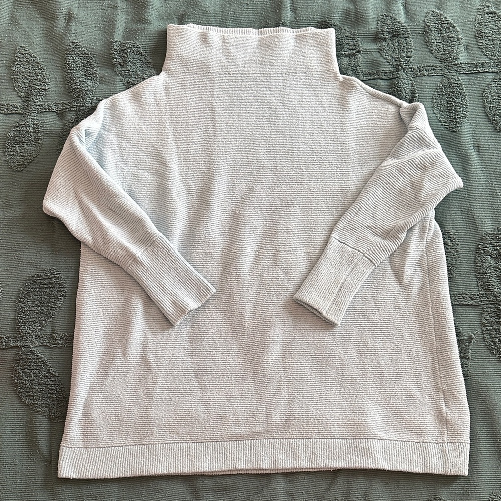 Free People baby blue ottoman slouchy tunic sweater xs